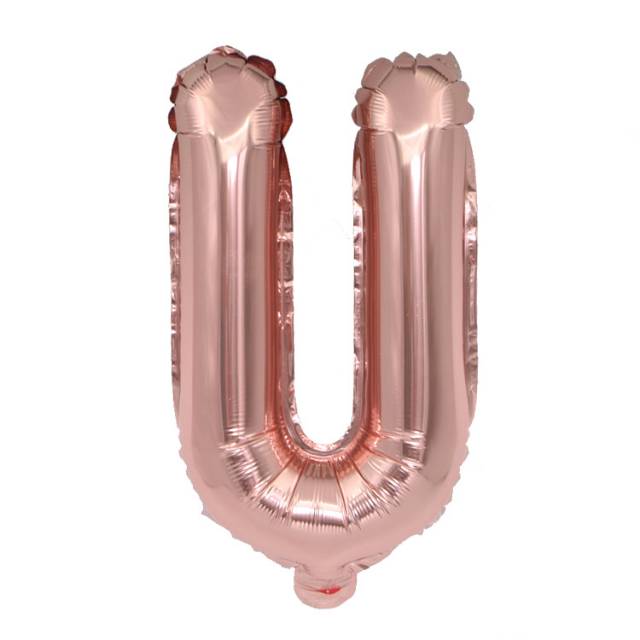 Balon Foil Huruf Rose Gold Size 40 cm