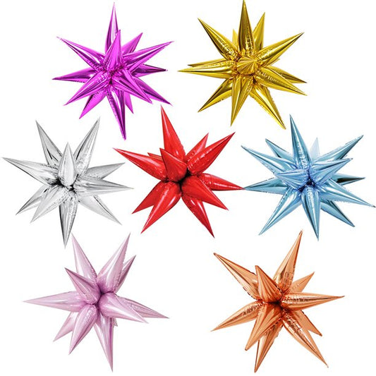 Balon Foil Starburst 3D Size 22 inch