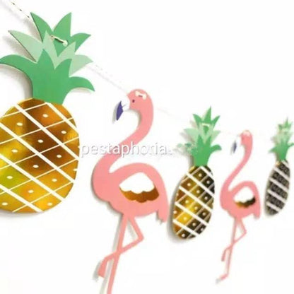 Banner Flamingo & Pineapple