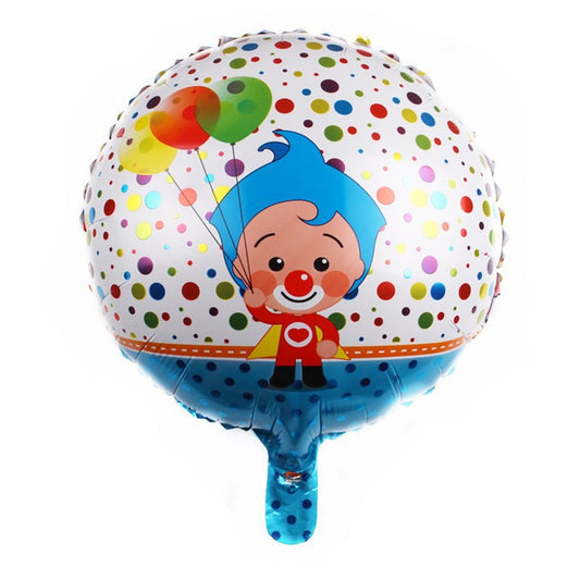Balon Foil Badut / Clown Bulat Size 45 cm