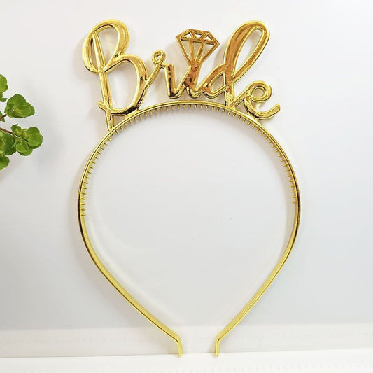 Bando Plastik / Headband Tulisan Bride Aksesoris Bridal Shower / Bride To Be