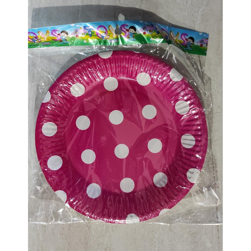 Polkadot Paper Plate / Piring Kertas Motif Polkadot