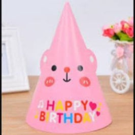 Korean Cute Party Hat/ Topi Pesta Ulang Tahun Lucu Bear, Chick, Girl