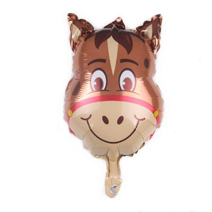 Balon Foil Kepala Hewan Mini
