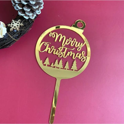 Cake Topper Acrylic / Topper Kue Akrilik Natal / Merry Christmas