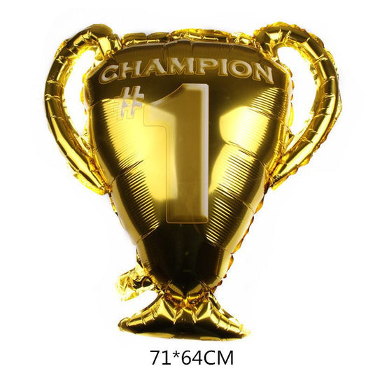 Balon Foil Trophy / Piala Champion #1 Size 71 cm