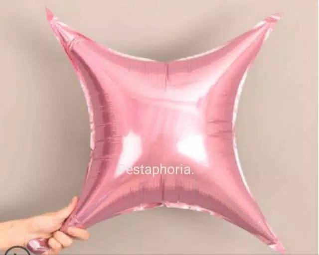 Balon Bintang / Star Segi Empat Size 60 cm ( 24 inch )