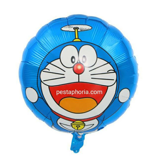 Balon Foil Doraemon Bulat Size 18 inch ( 45 cm)
