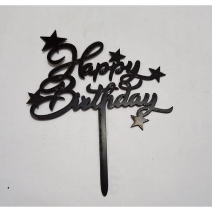 Cake Topper Acrylic / Akrilik Happy Birthday/Anniversary/Make A Wish/Best Dad Ever/Sweet Seventeen