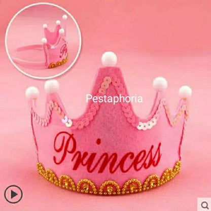 Mahkota LED/Crown LED Happy Birthday/Mahkota King/Princess