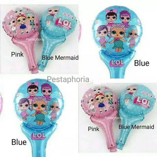 Balon Foil Pentung / Tongkat / Tenis LOL Surprise Dolls