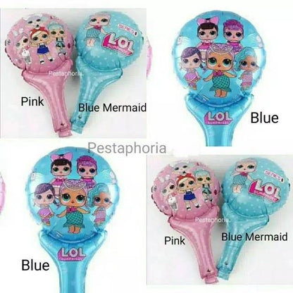Balon Foil Pentung / Tongkat / Tenis LOL Surprise Dolls