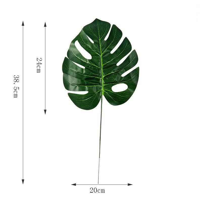 Daun Plastik Monstera Palem / Daun Hias Artificial - Dekorasi Rumah