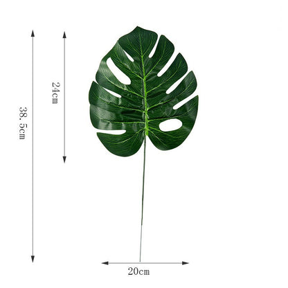 Daun Plastik Monstera Palem / Daun Hias Artificial - Dekorasi Rumah