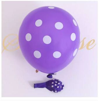 Balon Lateks/Latex Polkadot 12 inch High Quality Tebal