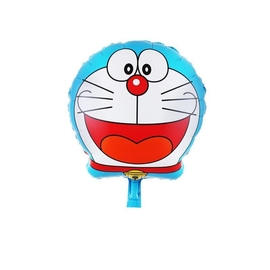 Balon Foil Doraemon Head / Kepala Doraemon Bulat Size 18 inch ( 45 cm)