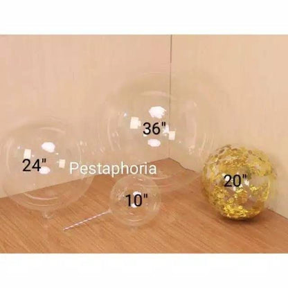 Balon PVC Transparan Size 36 ( 90 cm ) / Transparent Bobo Bubble Balloon Size 36 ( 90 cm )
