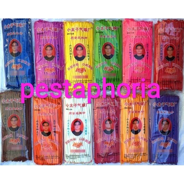 Balon Pentil Tebal 2 gram 1 Warna / Balon Panjang / Twist / Magic / Cacing