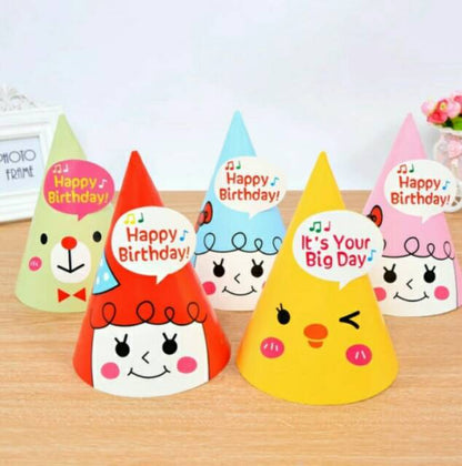 Korean Cute Party Hat/ Topi Pesta Ulang Tahun Lucu Bear, Chick, Girl