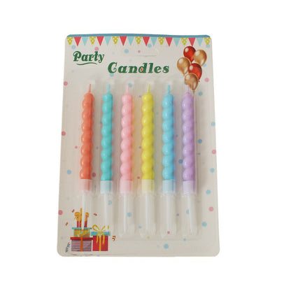 Lilin Spiral Panjang Macaron Jumbo