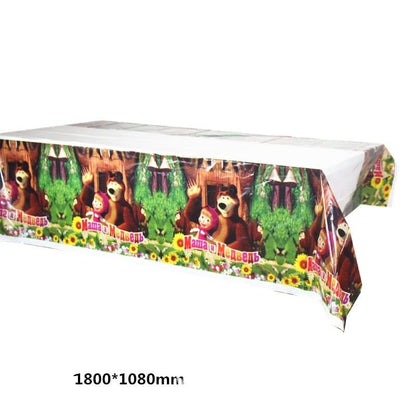 Taplak Meja Plastik Karakter/ Plastic Table Cover Karakter / Kartun