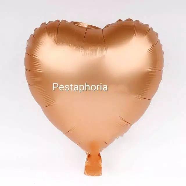 Balon Foil Hati / Love Satin Matte Size 45 cm