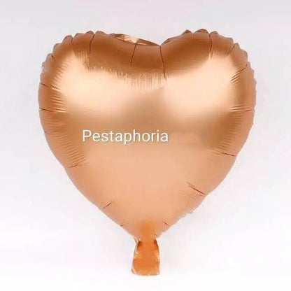 Balon Foil Hati / Love Satin Matte Size 45 cm