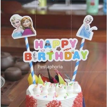 Cake Topper Happy Birthday Frozen