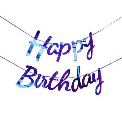Banner HBD Happy Birthday Latin Laser Cut Sambung