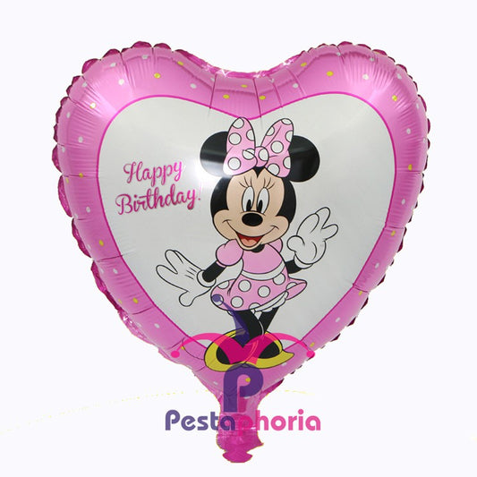 Balon Foil Minnie Love Size 45 cm