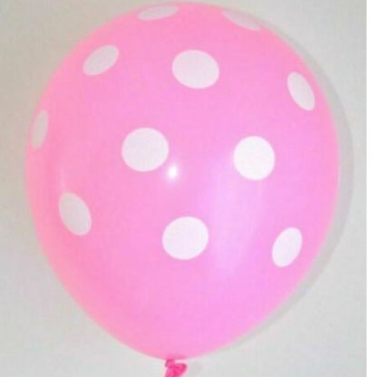 Balon Lateks/Latex Polkadot 12 inch High Quality Tebal