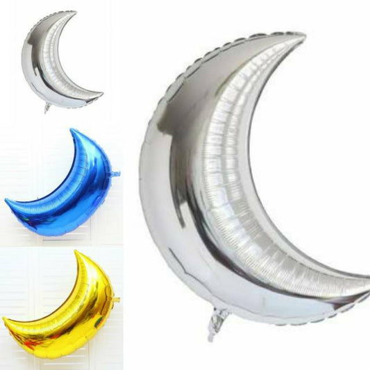 Balon Foil Crescent Moon / Bulan Sabit Size 22 inch / 55 cm