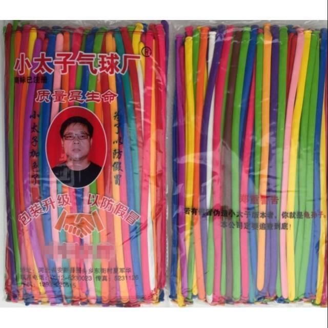 Eceran Balon Twist Panjang Tebal 2 gram / Pentil / Magic / Cacing