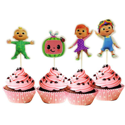 1 Pack isi 24 pcs Cake Topper / Hiasan Kue Karakter /Kartun