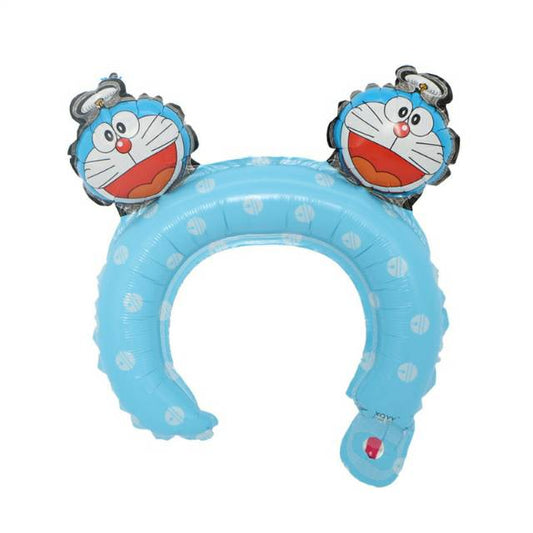 Balon Foil Bando / Headband Ballon Kepala Doraemon