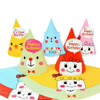 Korean Cute Party Hat/ Topi Pesta Ulang Tahun Lucu Bear, Chick, Girl