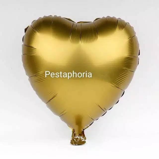 Balon Foil Hati / Love Satin Matte Size 45 cm