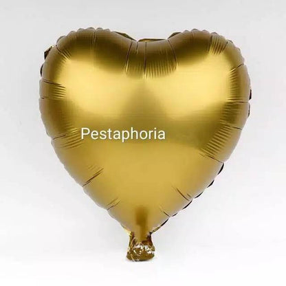 Balon Foil Hati / Love Satin Matte Size 45 cm