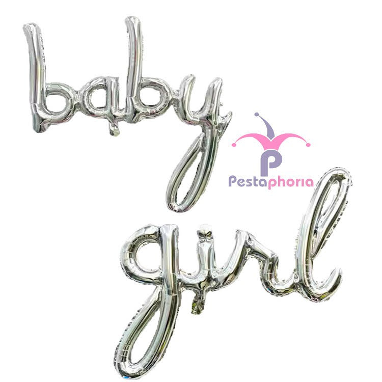 Balon Foil Huruf Latin kecil baby boy / baby girl