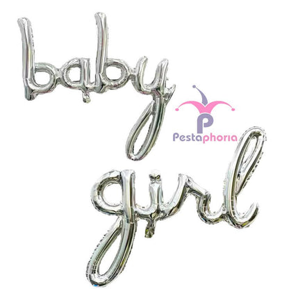 Balon Foil Huruf Latin kecil baby boy / baby girl