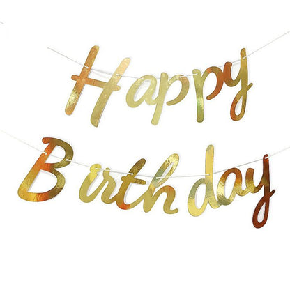 Banner HBD Happy Birthday Latin Laser Cut Sambung