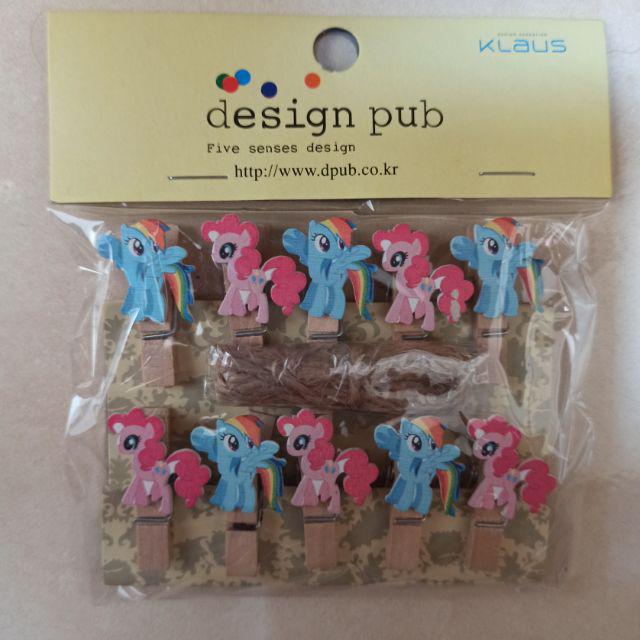 Wooden Clip Set Character / Penjepit Foto Kayu Karakter Kartun / Jepitan Kayu