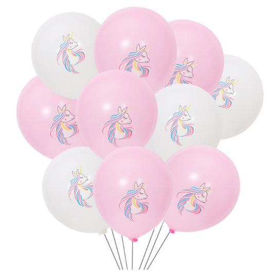 10 pcs Balon Latex / Lateks Unicorn Size 10 inch