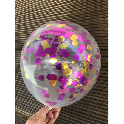 Balon Latex  / Lateks Confetti 12 inch Mix Dua Warna
