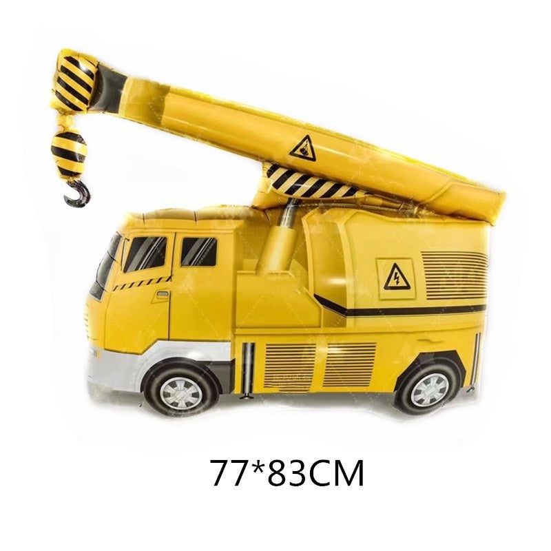 Balon Foil Forklift, Crane, Excavator, Mixer Truck, Bus Size Jumbo