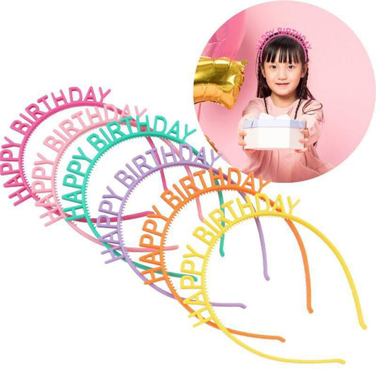 Bando Plastik / Headband Tulisan Happy Birthday