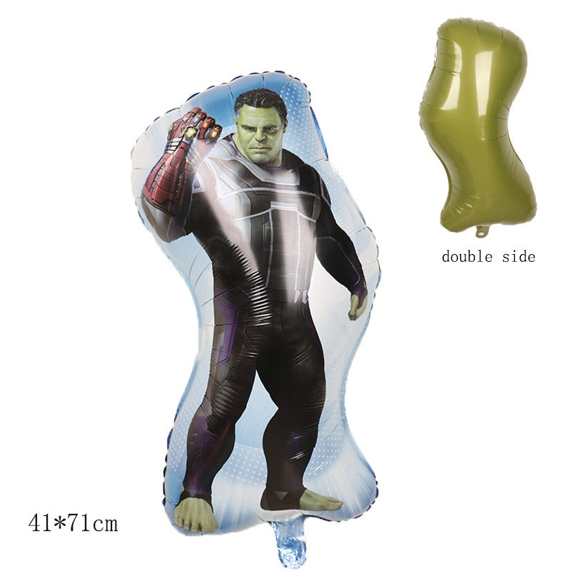 Balon Foil Jumping Spiderman, Iron Man, Antman, Iron Hulk Full Body Size 76 cm