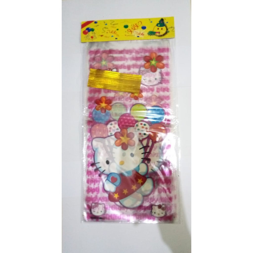( isi 10 pcs ) Plastik Snack Kartun / Goodie Bag Size Sedang 18 cm x 36 cm /  Bingkisan Ulang Tahun / Ultah