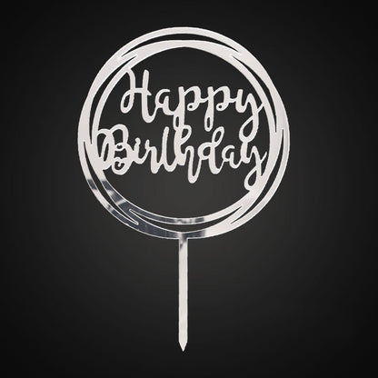 Cake Topper Acrylic / Topper Kue Akrilik Happy Anniversary / Happy Birthday