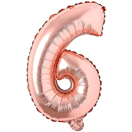 Balon Foil Angka Jumbo Rose Gold 100 cm / 40 inch